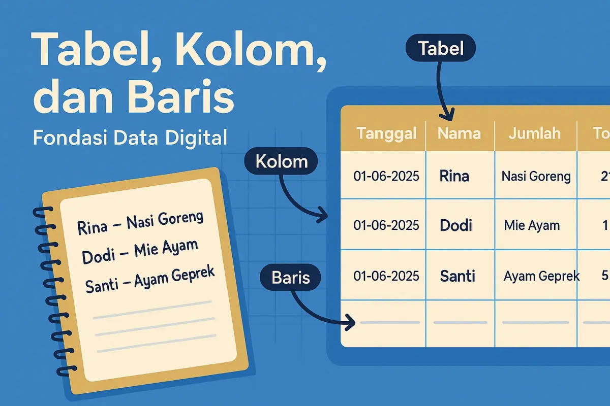 Dari Catatan Tangan ke Database: Belajar Struktur Data Tanpa Pusing